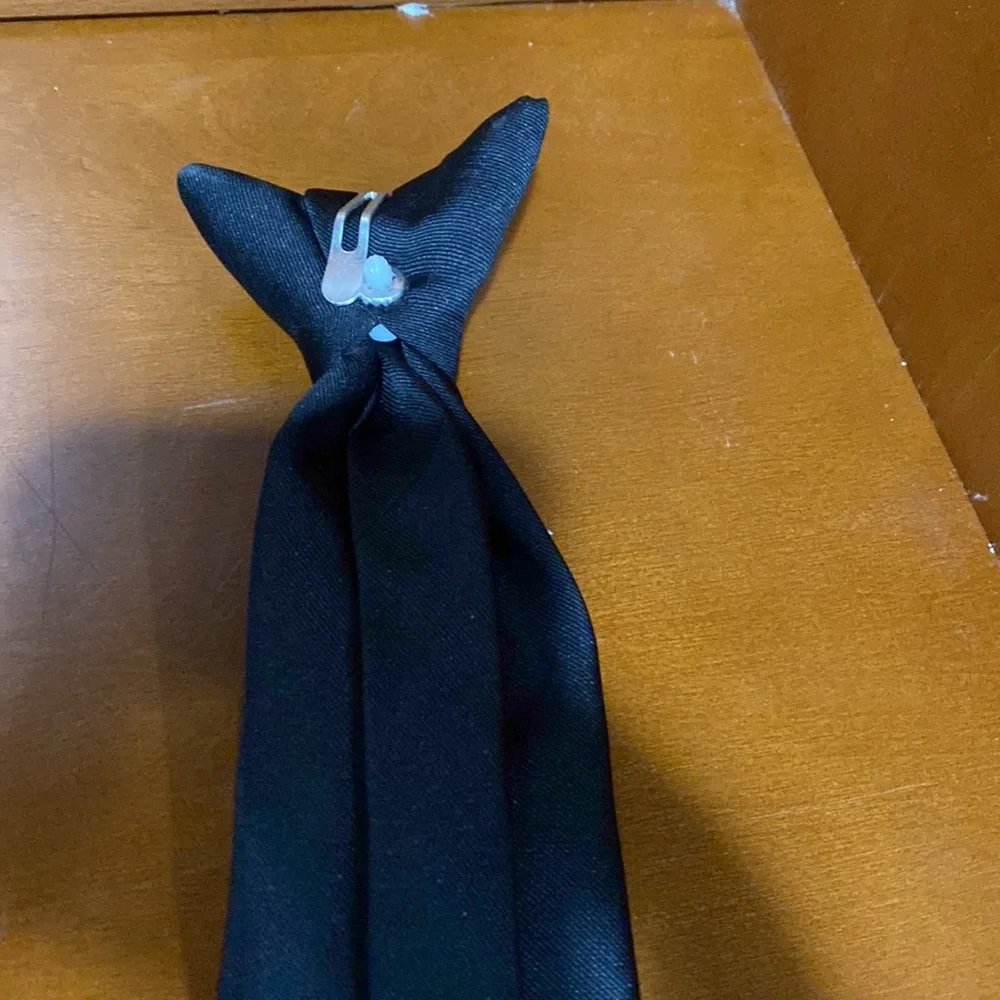Boys Chaps Black clip on tie